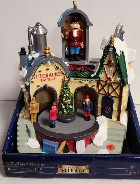 Illuminated Musical Christmas Nutcracker Village