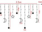 Christmas Lights Moon Star Lamp LED String Curtain