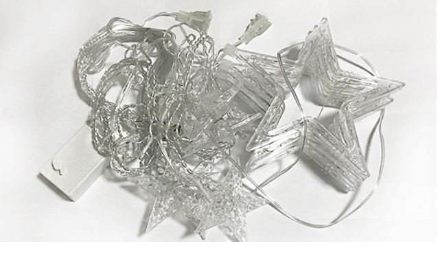 Christmas Lights Moon Star Lamp LED String Curtain