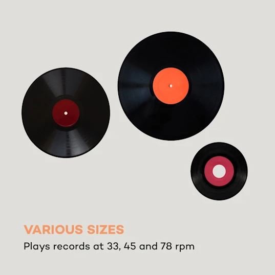 Auna Sarah Ann DAB Retro Vinyl Record Player FM