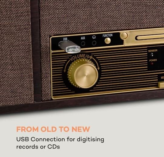 Auna Belle Epoque Retro Record CD Vinyl Player