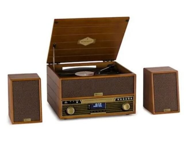 Auna Belle Epoque Retro Stereo System Vinyl Player