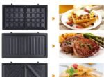 3 in 1 Sandwich Grill Waffle Maker 750w, Non-stick