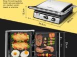 Dual-Knob Sandwich Toaster Grill ,Removable Plate