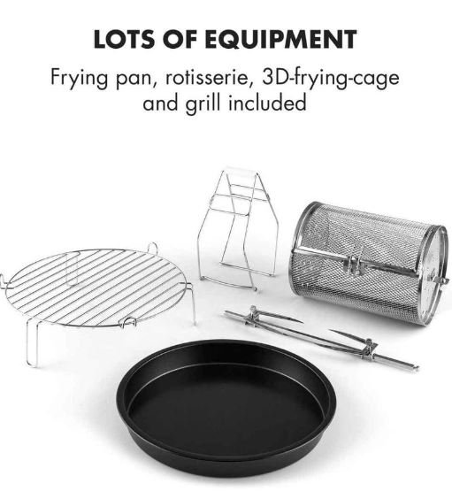 Klarstein Turbo Hot Air Fryer 1300w ,9 liters