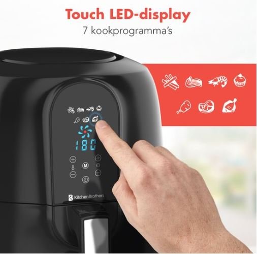 KitchenBrothers XXL Hot Air Fryer 1890 W ,7 Liters