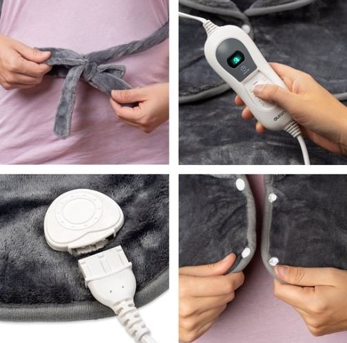 LifeGoods Electric Heat Pad ,Neck and Shoulders ,Washable