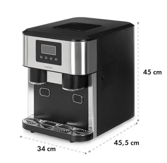 Klarstein Powerful 3-in-1 Ice Cubes Maker ,Crushed Ice