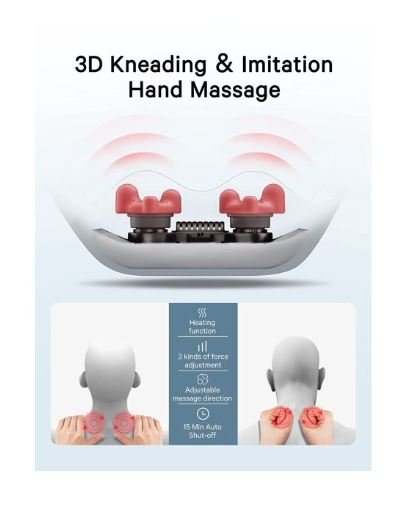 Shiatsu Back Neck and Shoulder Massager Heat Function