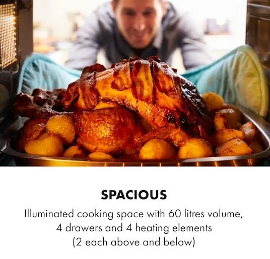 New Klarstein Oven 60 liters 2000w Rotisserie Function