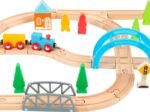 New Children's Big Journey Wooden Toy Train