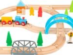 New Children's Big Journey Wooden Toy Train