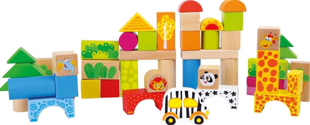 New Wooden Blocks Zoo Toy