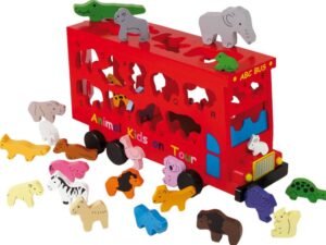 Shape-Fitting Car Bus Animals Educational Toys