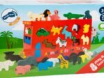 Shape-Fitting Car Bus Animals Educational Toys