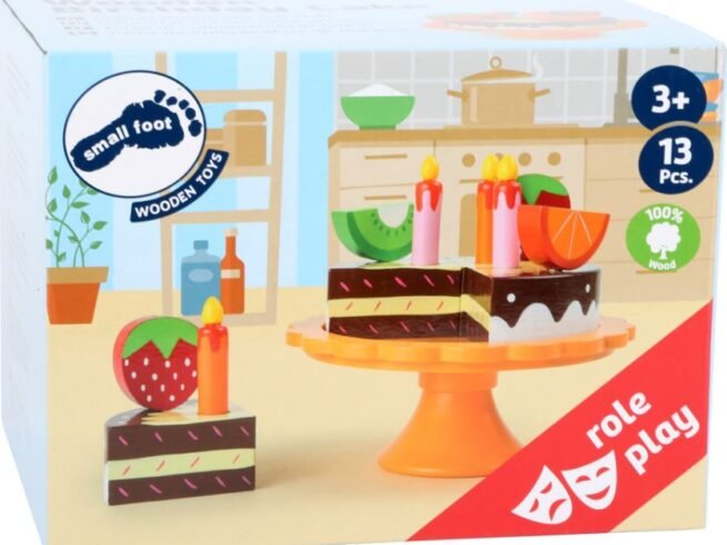 New Children's Cuttable Wooden Birthday Cake