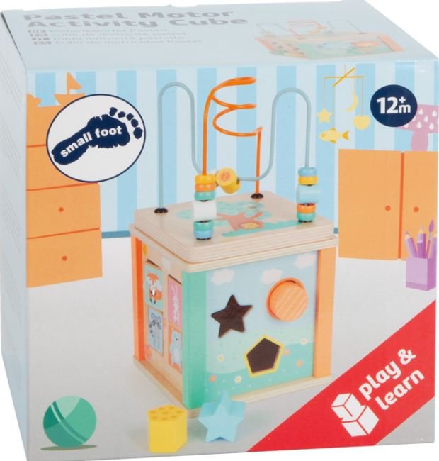 New Baby Motor Activity Cube Pastel