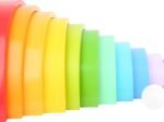New Children's Wooden Building Blocks Rainbow XL