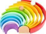 New Children's Wooden Building Blocks Rainbow XL