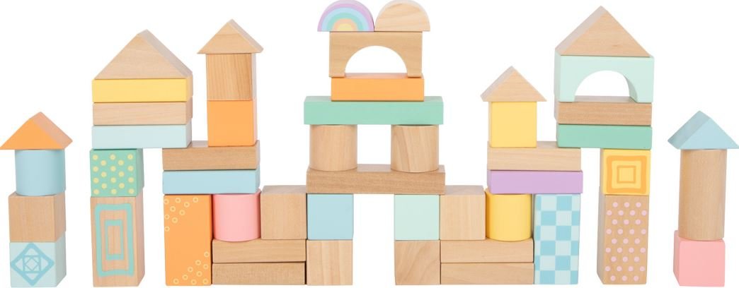New Pastel Wooden Building Blocks