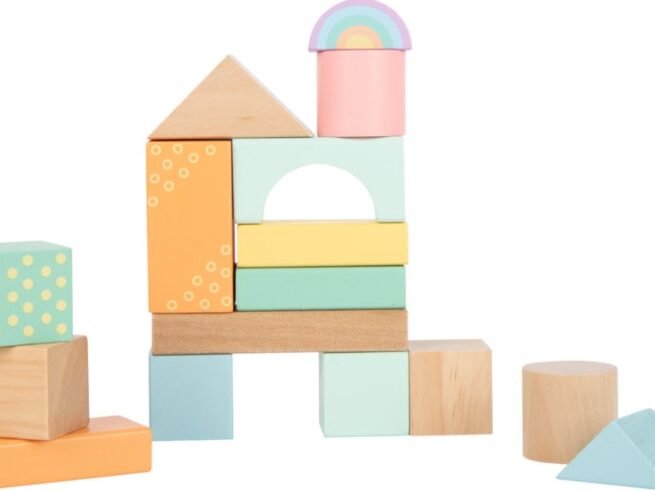 New Pastel Wooden Building Blocks