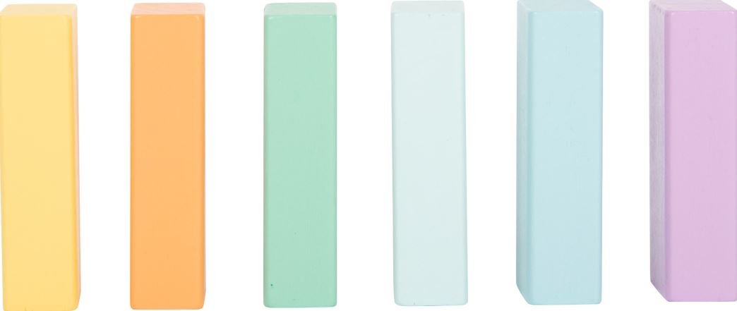 New Pastel Wooden Building Blocks