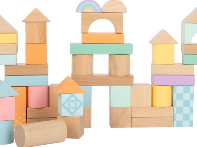 New Pastel Wooden Building Blocks