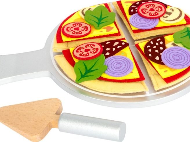New Children's Pizza of fabric with Plate