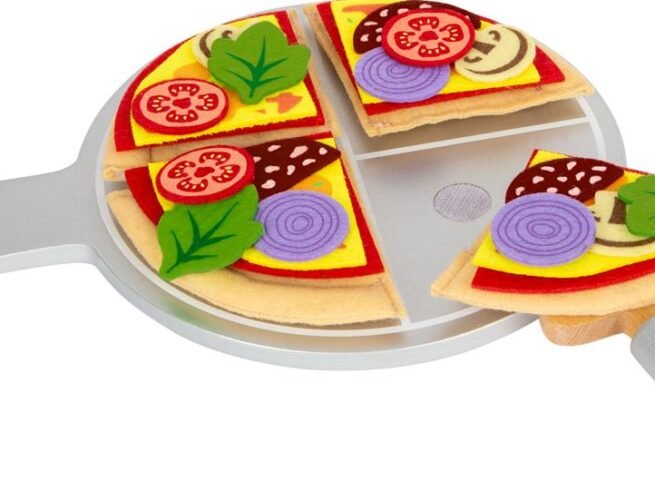 New Children's Pizza of fabric with Plate