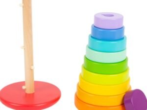 New Stacking Tower, large Rainbow Kids Children Wooden Toys