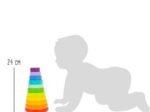 New Stacking Tower, large Rainbow Kids Children Wooden Toys