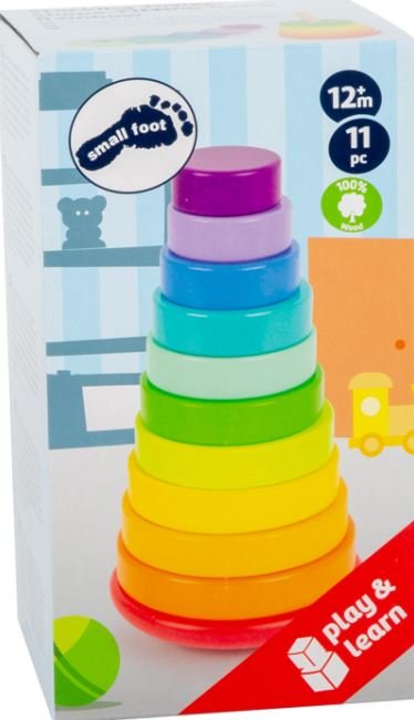 New Stacking Tower, large Rainbow Kids Children Wooden Toys