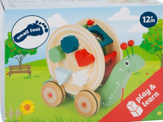 New Children's Baby Pull-Along Shape-Fitting Snail