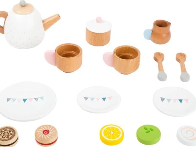 New Children's Kitchen Tea Set Wooden