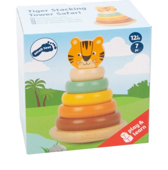 New Tiger Stacking Tower "Safari" Wooden