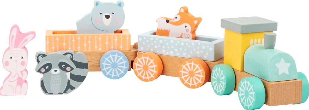New Pastel Wooden Train Children's Toy