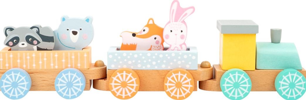 New Pastel Wooden Train Children's Toy