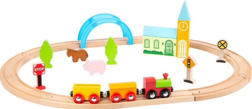 New Children's City and Countryside Wooden Toy Train