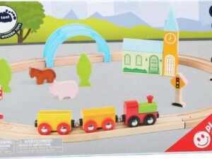 New Children's City and Countryside Wooden Toy Train