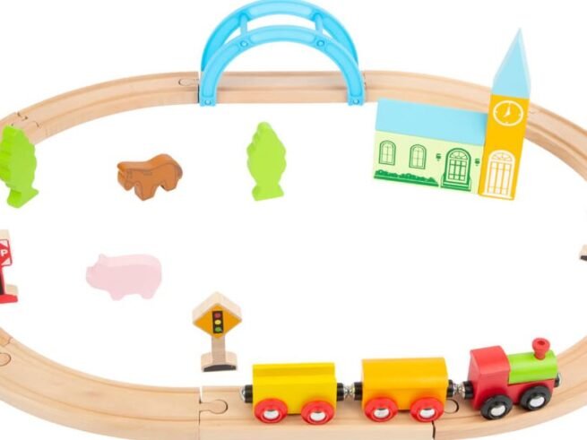 New Children's City and Countryside Wooden Toy Train