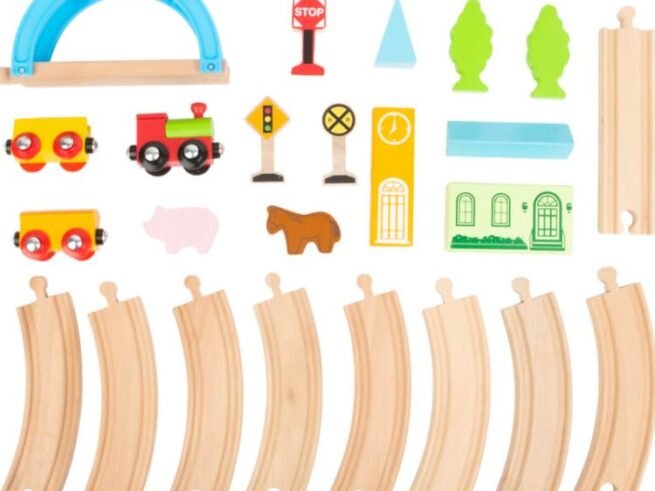 New Children's City and Countryside Wooden Toy Train