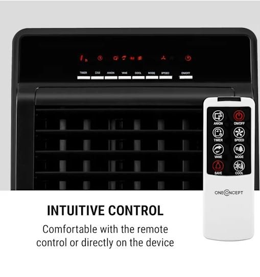 OneConcept CTR-1 Air Cooler Fan Humidifier and Air Purifier in one