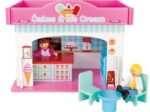 Wooden Toy Playhouse Ice Cream Shop with Accessories
