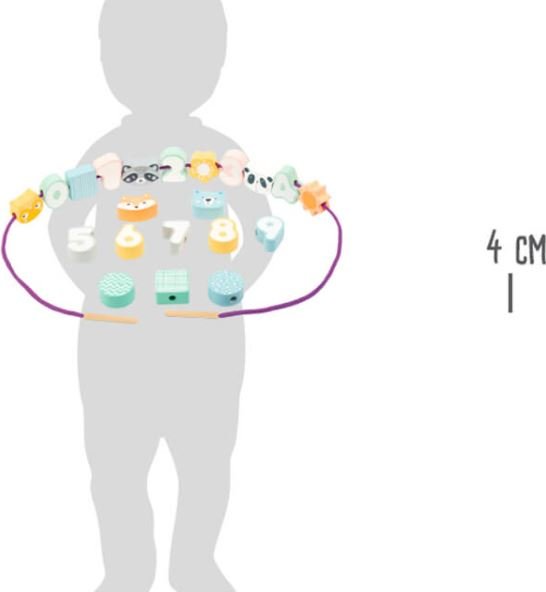 New Pastel Wooden Threading Game