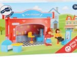 Wooden Toy Playhouse Hair Salon with Accessories