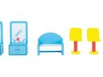 Wooden Toy Playhouse Hair Salon with Accessories