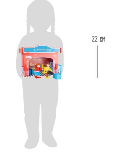 Wooden Toy Playhouse Hair Salon with Accessories