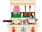 Wooden Play Kitchen in a Case "Professional" Toy