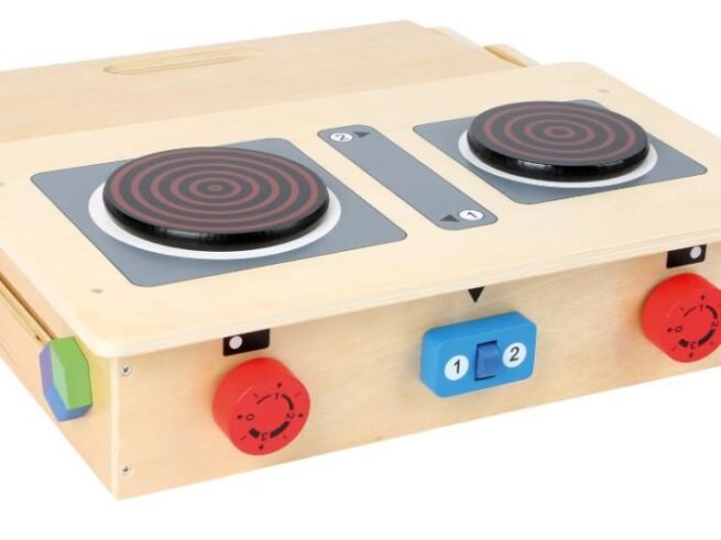 Wooden Play Kitchen in a Case "Professional" Toy