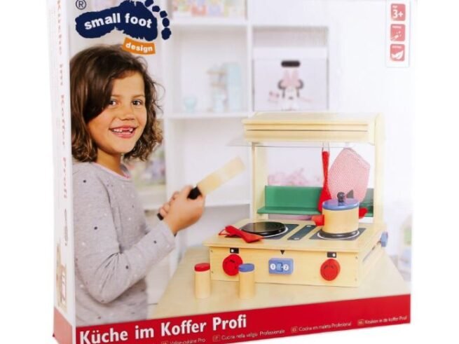 Wooden Play Kitchen in a Case "Professional" Toy